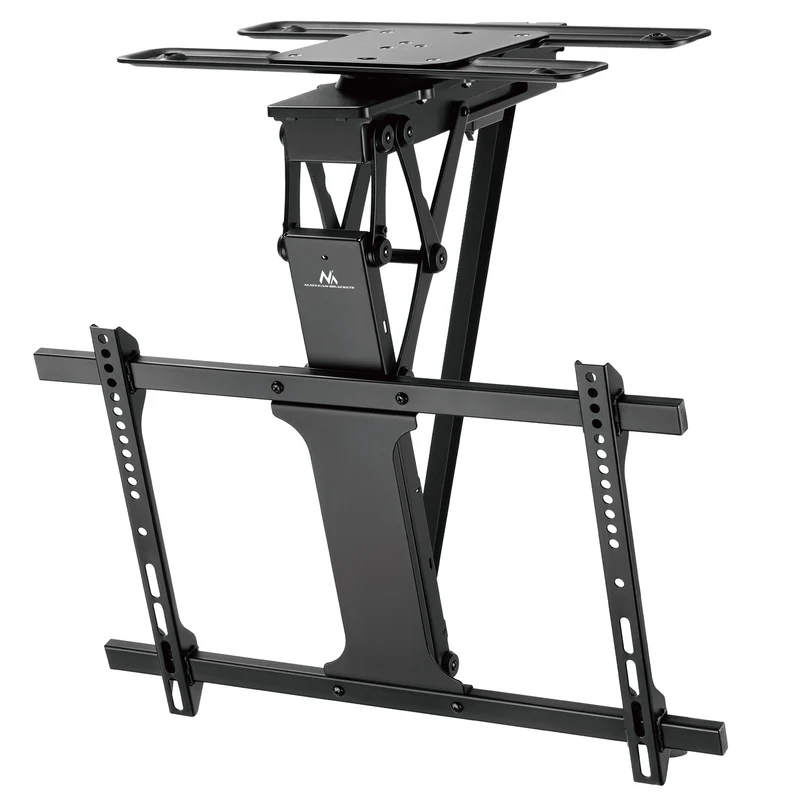 Maclean electric ceiling TV mount, TUYA support, max VESA 600x400, 90st swivel remote control, 32"-75", 35kg, MC-490