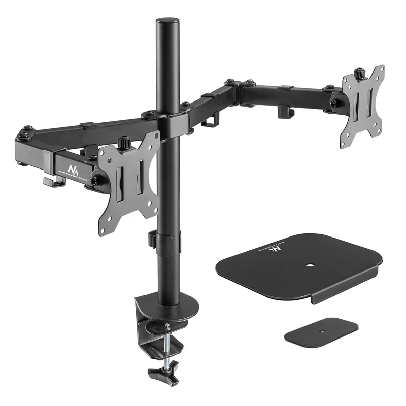 Maclean desk mount for 2 LCD monitors, 17-32", 2x 8kg, MC-884 + MC-929