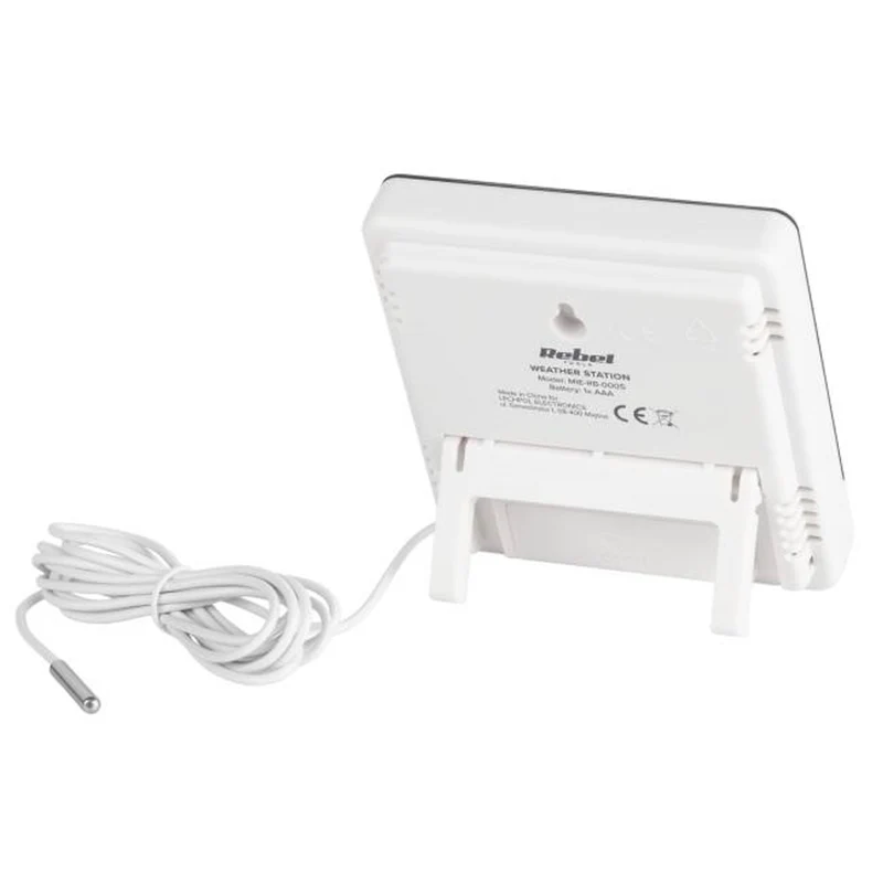 Rebel RB-0005 Home Weather Station With Humidity & Temperature Measurement Calendar & Alarm Function