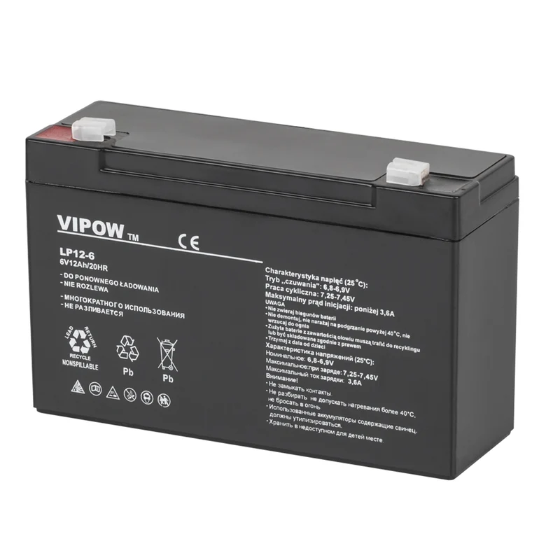 VIPOW AGM 6V, 12Ah