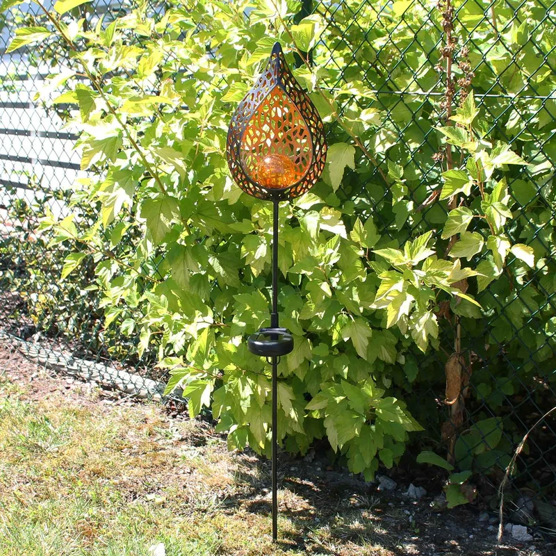 LED Solar Gartenleuchte "Tropfen" 8 Stück Promotionset – Wetterfest, Solarbetrieben, Solarleuchte Garten