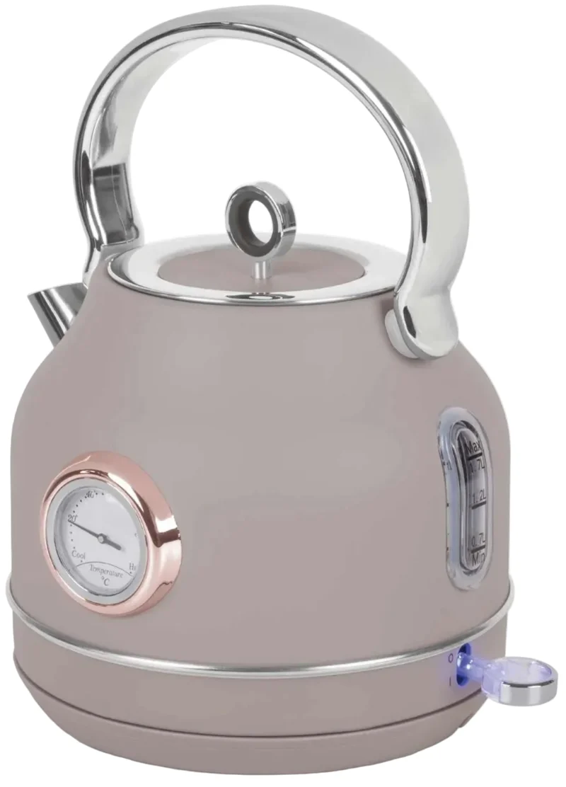 BerlingerHaus Wasserkocher Taupe - mit Thermometer - 1,7 Liter - 2200W