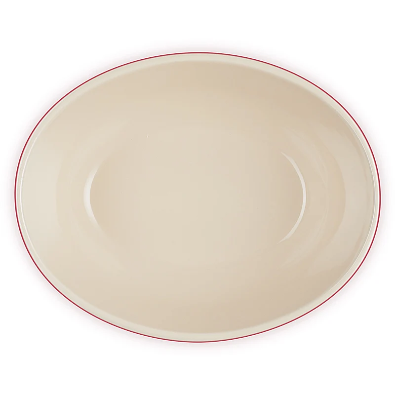 Le Creuset Servierschale oval 29 cm Kirschrot
