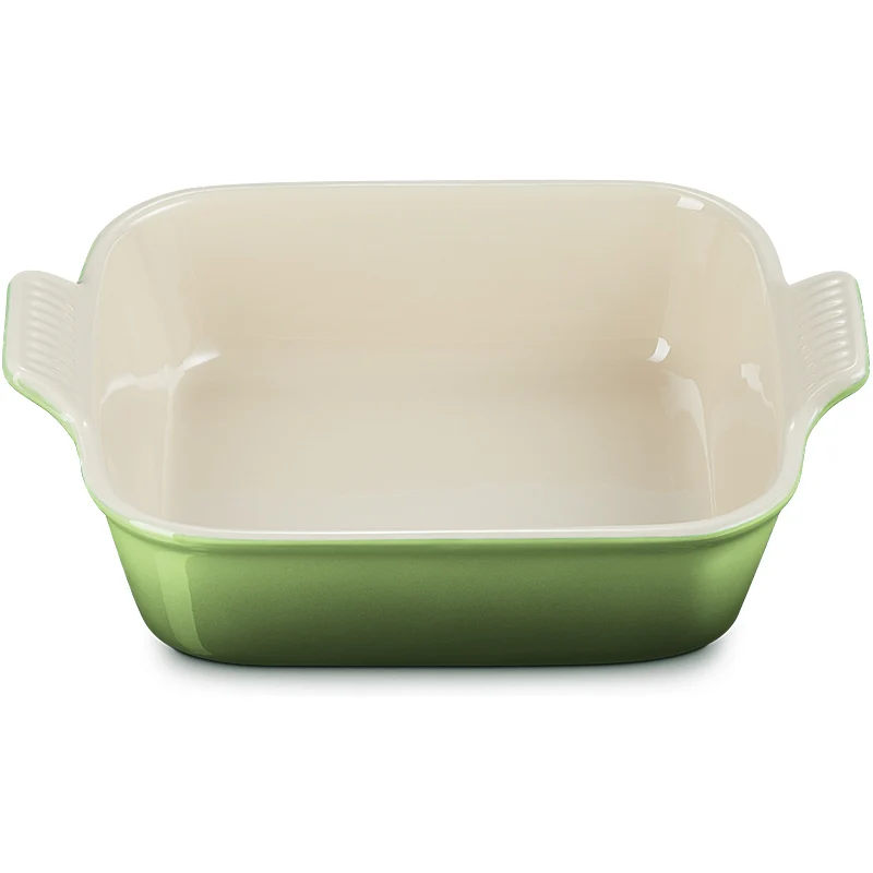 Le Creuset Auflaufform Tradition quadratisch 23 cm Bamboo Green