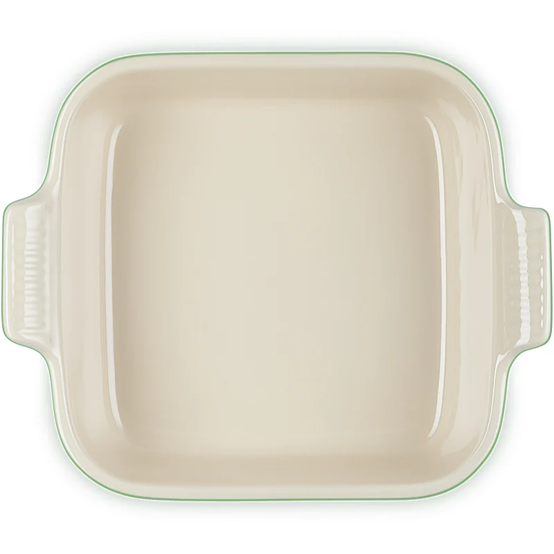 Le Creuset Auflaufform Tradition quadratisch 23 cm Bamboo Green