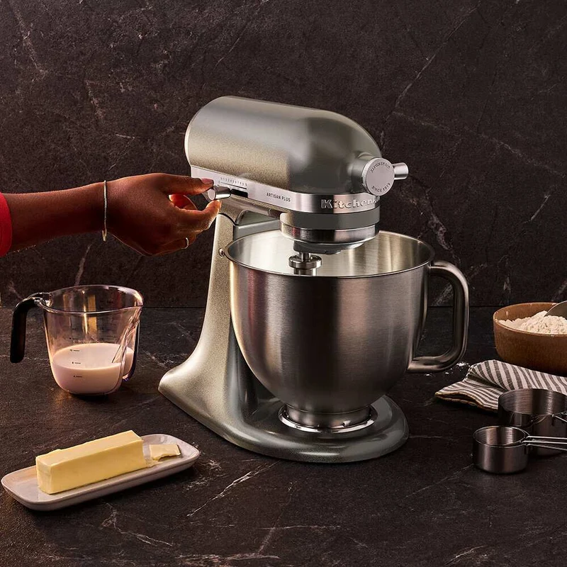 KitchenAid 4,7 L 5KSM50 Artisan Plus Küchenmaschine Pastalover mit 3-in-1 Nudelvorsatz