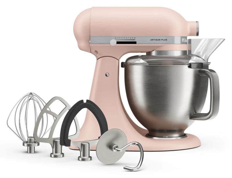 KitchenAid 4,7 L 5KSM50 Artisan Plus Küchenmaschine Pastalover mit 3-in-1 Nudelvorsatz