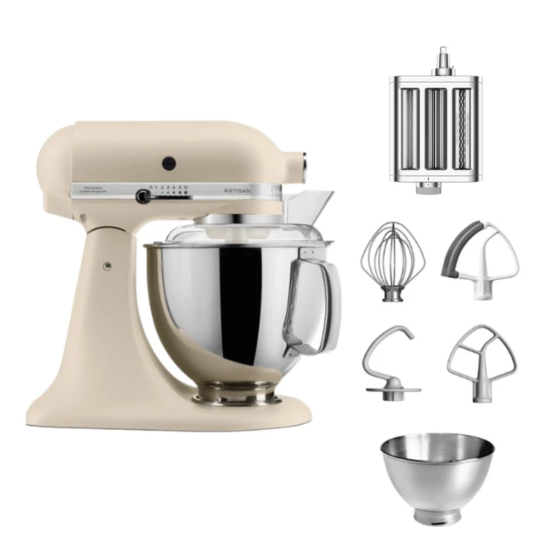 KitchenAid 4,8 L 5KSM175 Artisan Küchenmaschine Pastalover mit 3-in-1 Nudelvorsatz