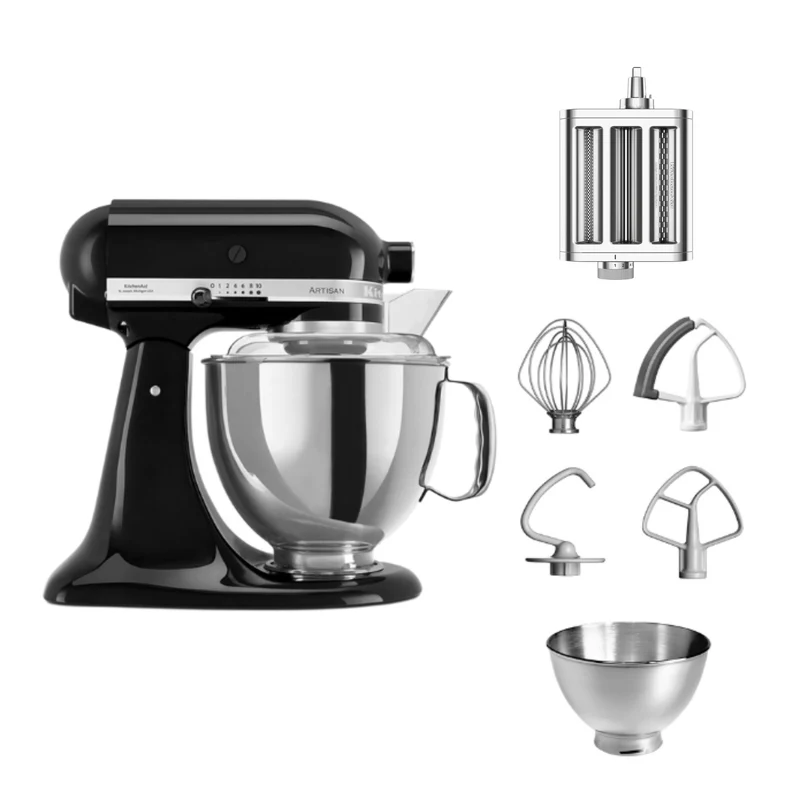 KitchenAid 4,8 L 5KSM175 Artisan Küchenmaschine Pastalover mit 3-in-1 Nudelvorsatz