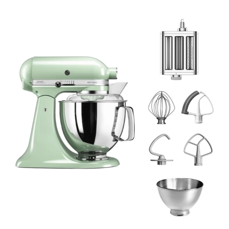 KitchenAid 4,8 L 5KSM175 Artisan Küchenmaschine Pastalover mit 3-in-1 Nudelvorsatz