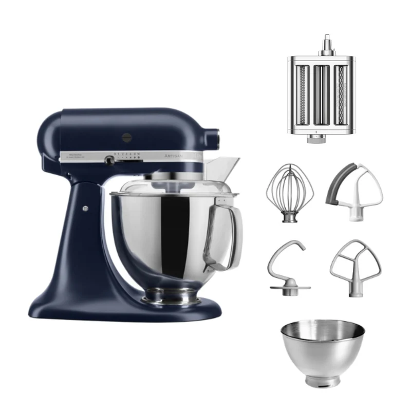 KitchenAid 4,8 L 5KSM175 Artisan Küchenmaschine Pastalover mit 3-in-1 Nudelvorsatz