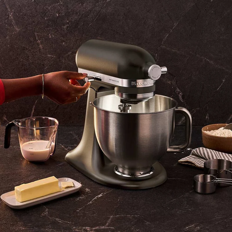 KitchenAid 4,7 L 5KSM50 Artisan Plus Küchenmaschine Icelover mit Eiszubereiter