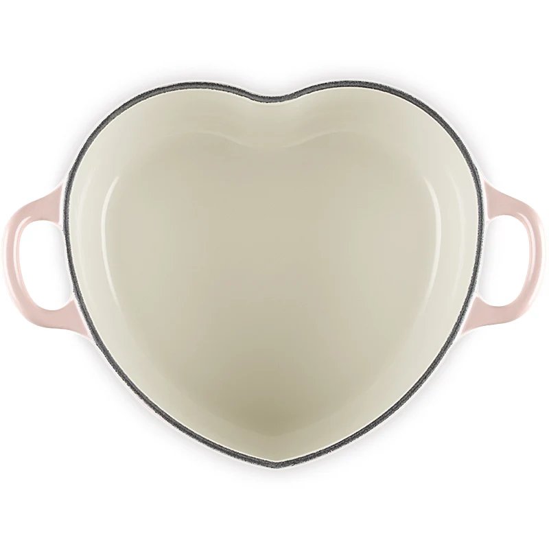 Le Creuset Herzbräter mit Herzknauf 20 cm Peche