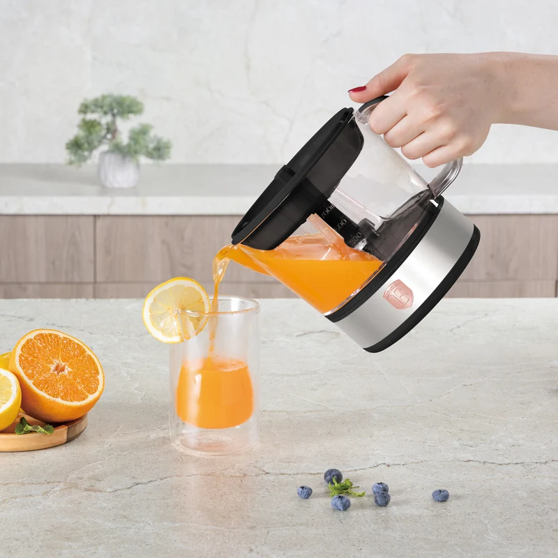 BerlingerHaus Elektrische Zitruspresse / Orangenpresse Schwarz Roségold - 0,7 L - 40 W