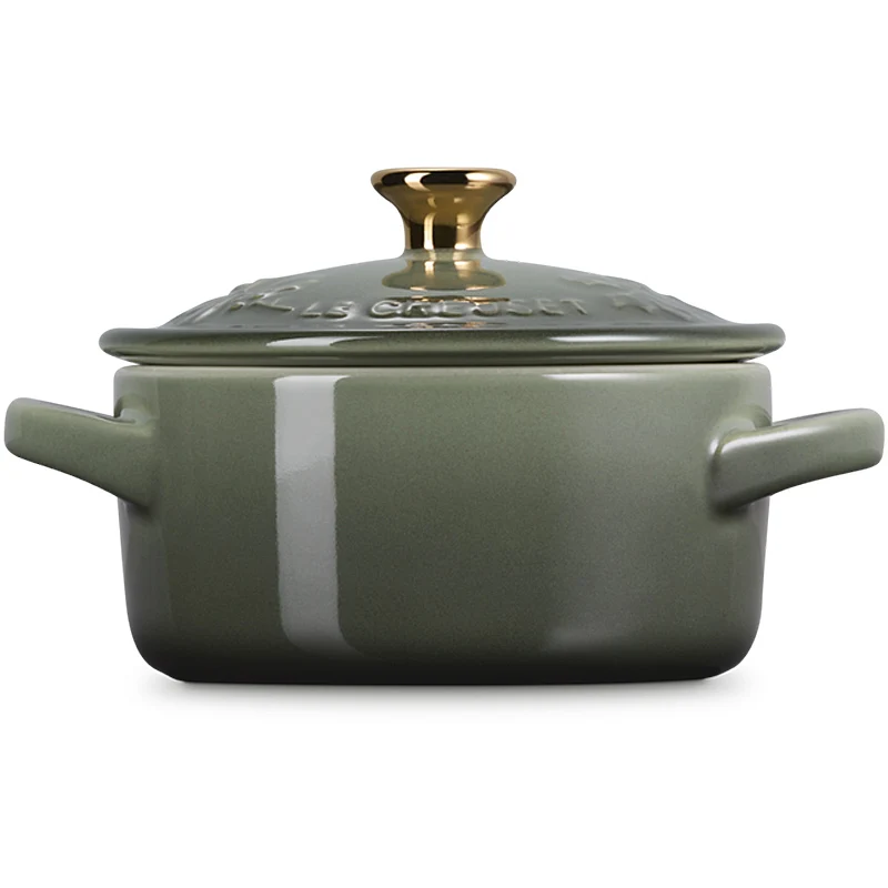 Le Creuset Mini Cocotte Holly 10cm Thyme