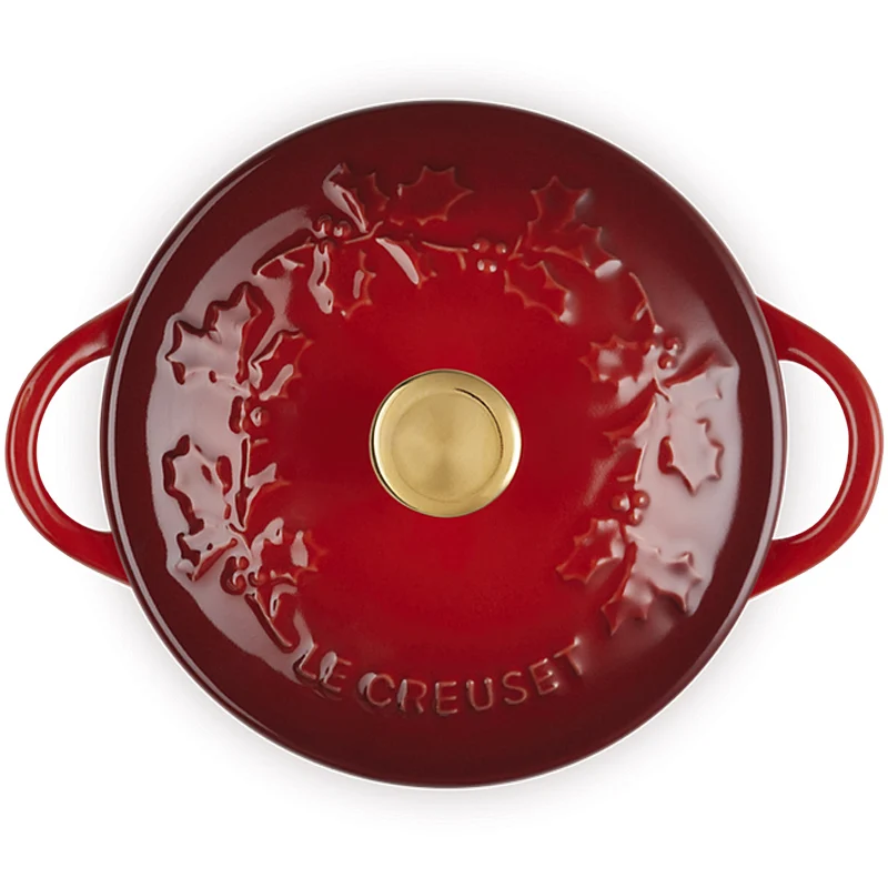 Le Creuset Mini Cocotte Holly 10cm Kirschrot