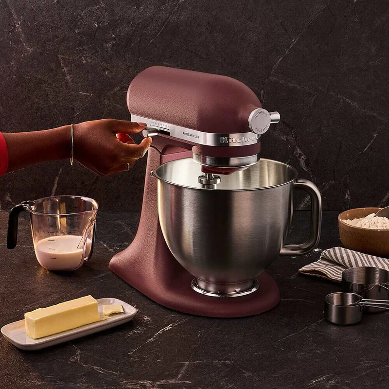 KitchenAid 4,7 L 5KSM50 Artisan Plus Küchenmaschine Cookielover mit Fleischwolf + Spritzgebäckvorsatz