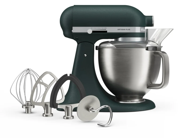 KitchenAid 4,7 L 5KSM50 Artisan Plus Küchenmaschine Cookielover mit Fleischwolf + Spritzgebäckvorsatz