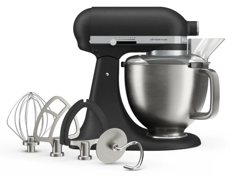 KitchenAid 4,7 L 5KSM50 Artisan Plus Küchenmaschine Cookielover mit Fleischwolf + Spritzgebäckvorsatz