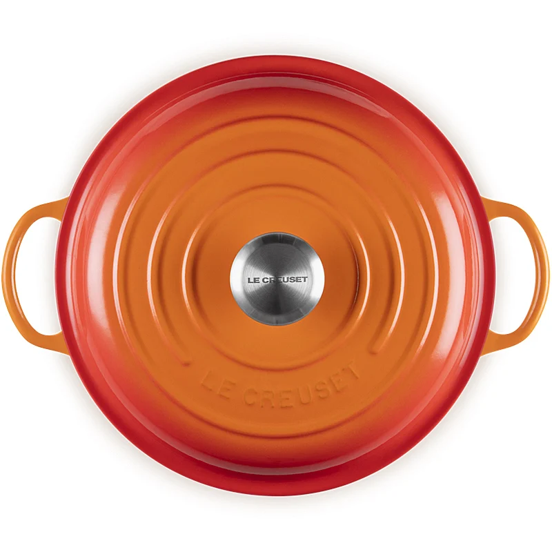Le Creuset Stew Pot rund Signature 26 cm Ofenrot