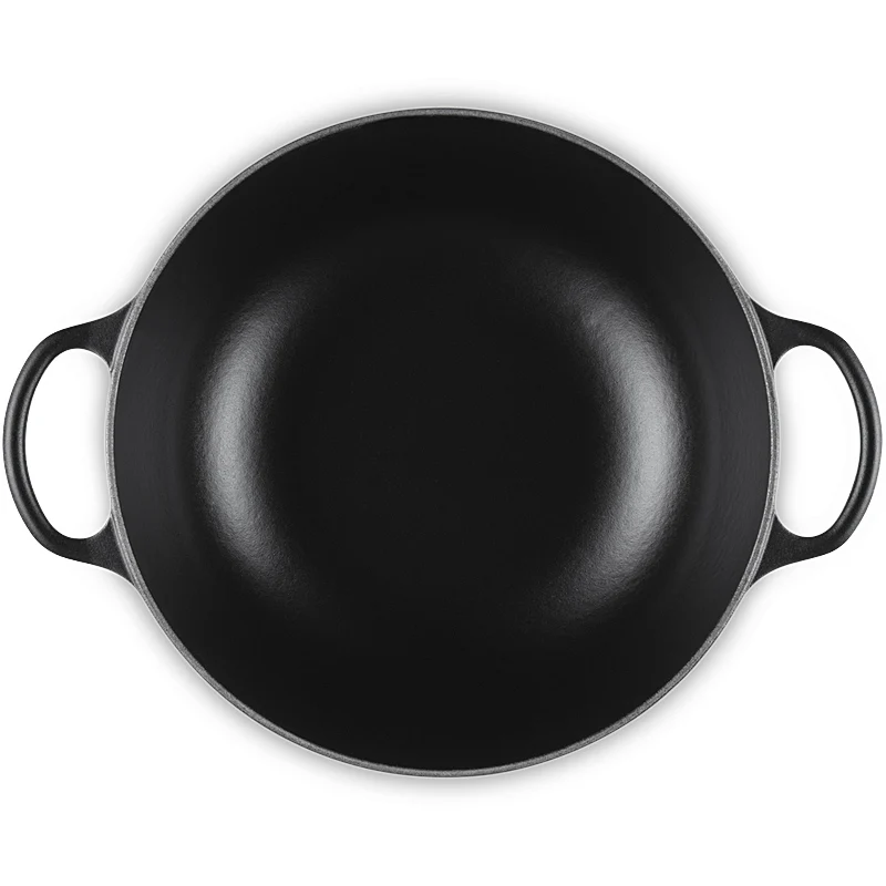 Le Creuset Stew Pot rund Signature 26 cm Schwarz Matt