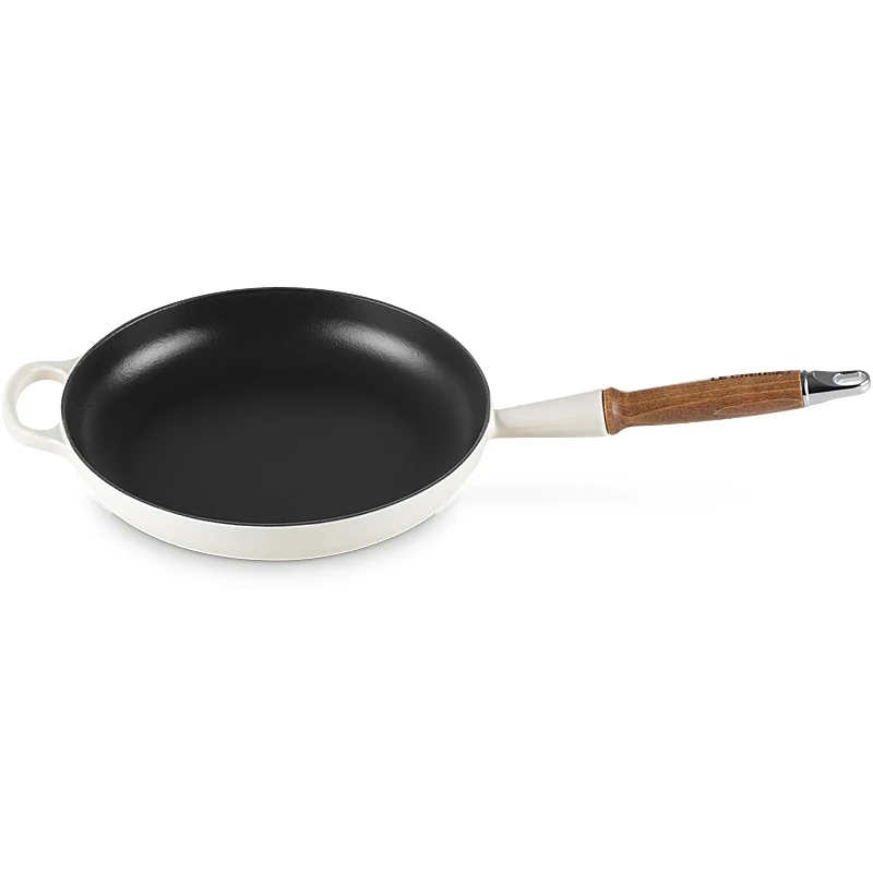 Le Creuset Bratpfanne mit Holzgriff Signature 26 cm Meringue