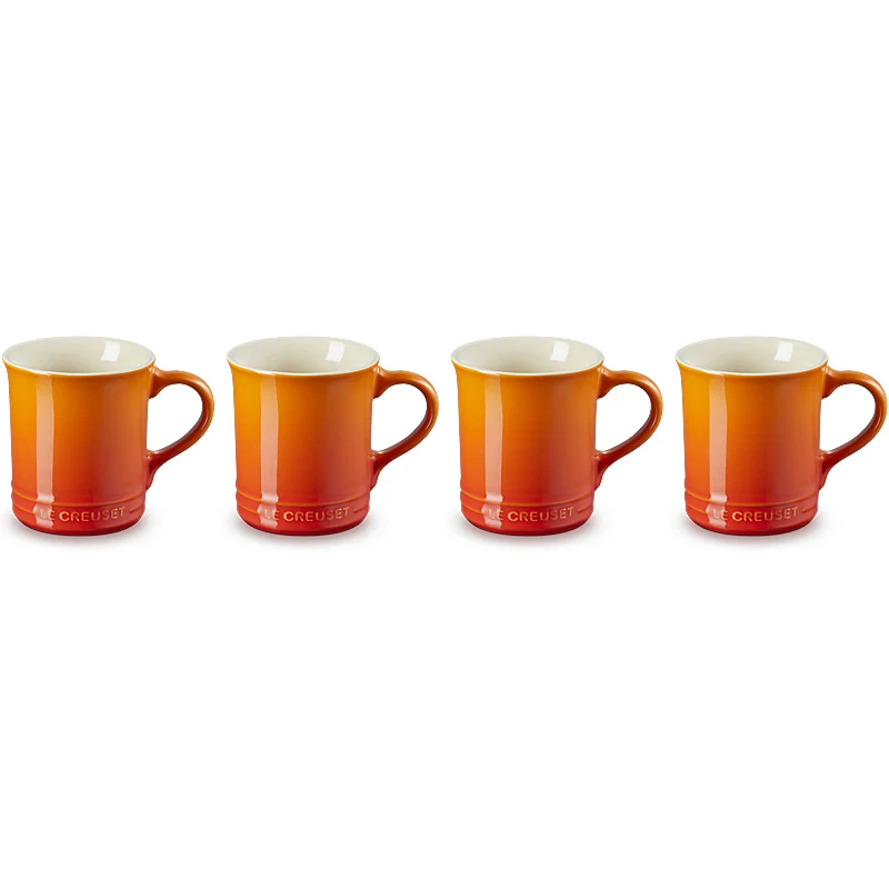 Le Creuset Becher Seattle 400 ml 4er Set Ofenrot