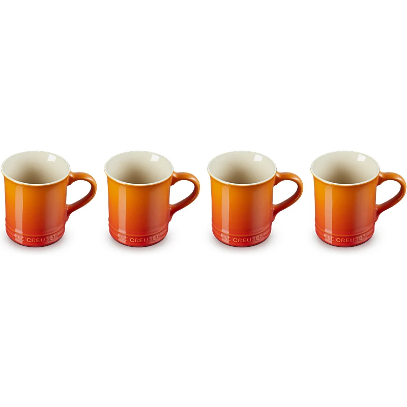 Le Creuset Becher Seattle 400 ml 4er Set Ofenrot