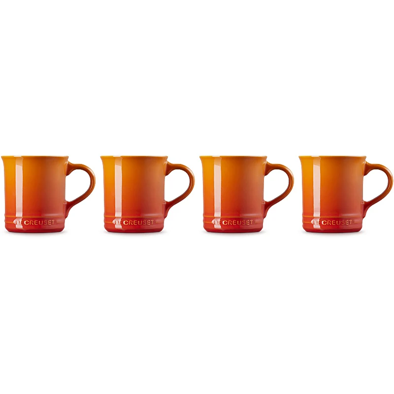 Le Creuset Becher Seattle 400 ml 4er Set Ofenrot