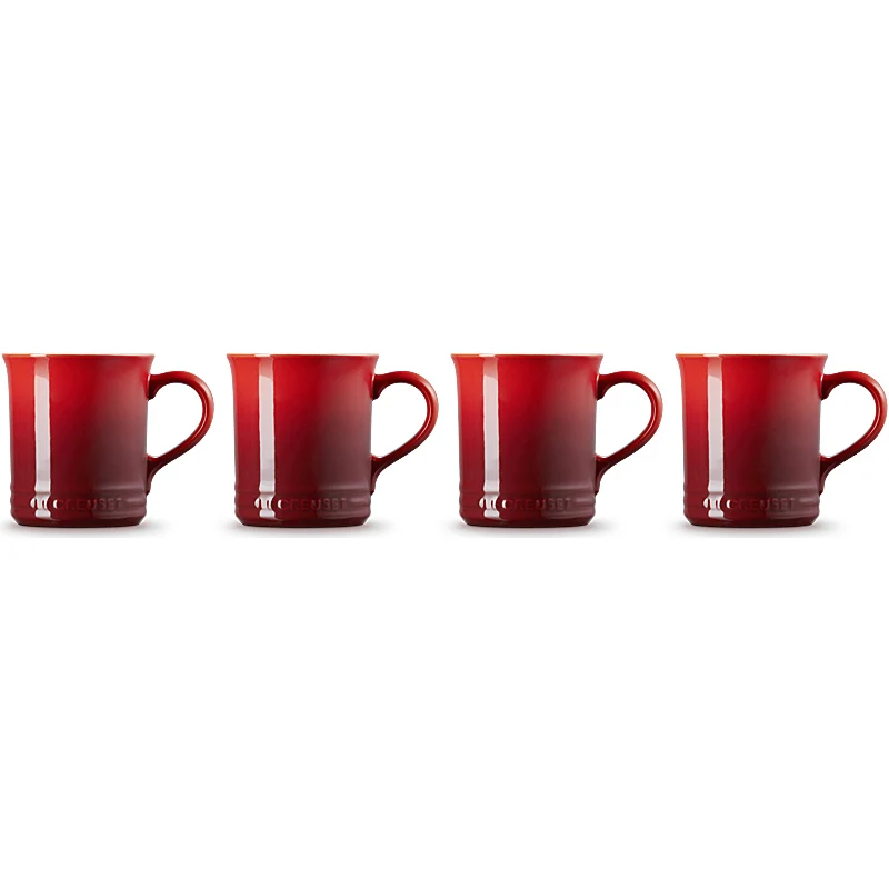 Le Creuset Becher Seattle 400 ml 4er Set Kirschrot