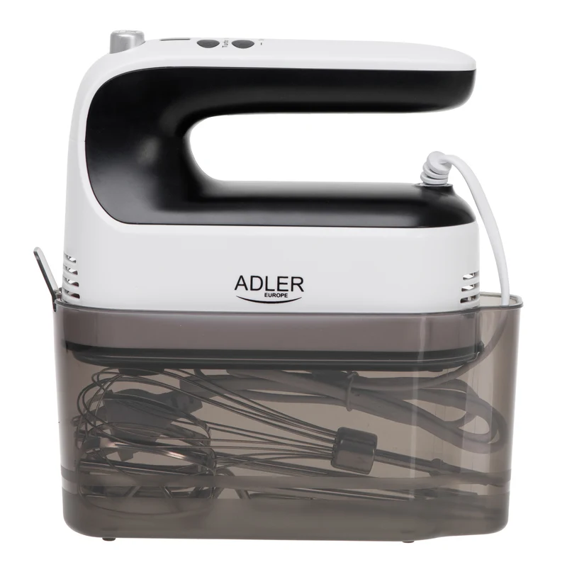 Adler AD 4229 Handmixer 600 Watt mit Rührbesen, Knethaken und Schneebesen