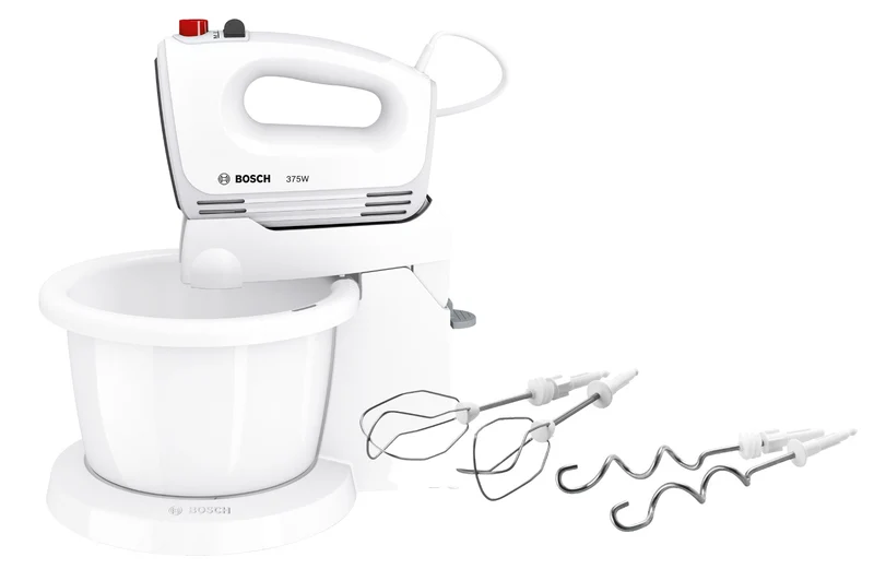 Bosch MFQ2600G CleverMixx Handmixer-Set 375 Watt weiß,dunkelgrau
