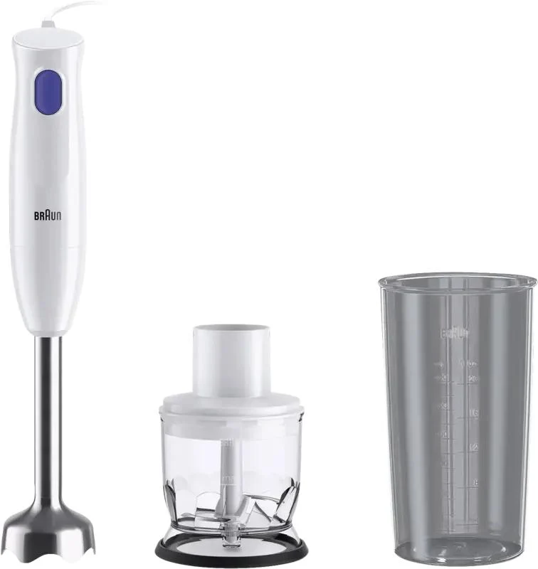 Braun MQ10.201M Stabmixer Weiss-Blau 450 Watt