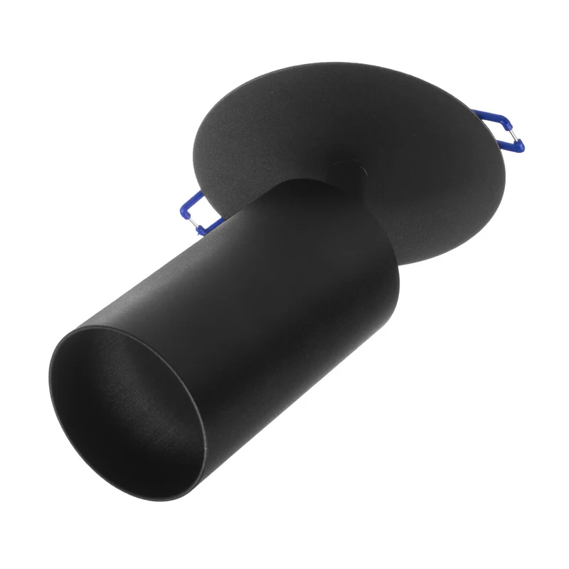 Maclean flush mount / tube luminaire, spot, round, aluminum, GU10, 55x130mm, black color, MCE364 B 3pcs+LED bulb GU10 7W Maclean Energy MCE437 WW warm white 3000K, 220-240V~, 50/60Hz 3pcs