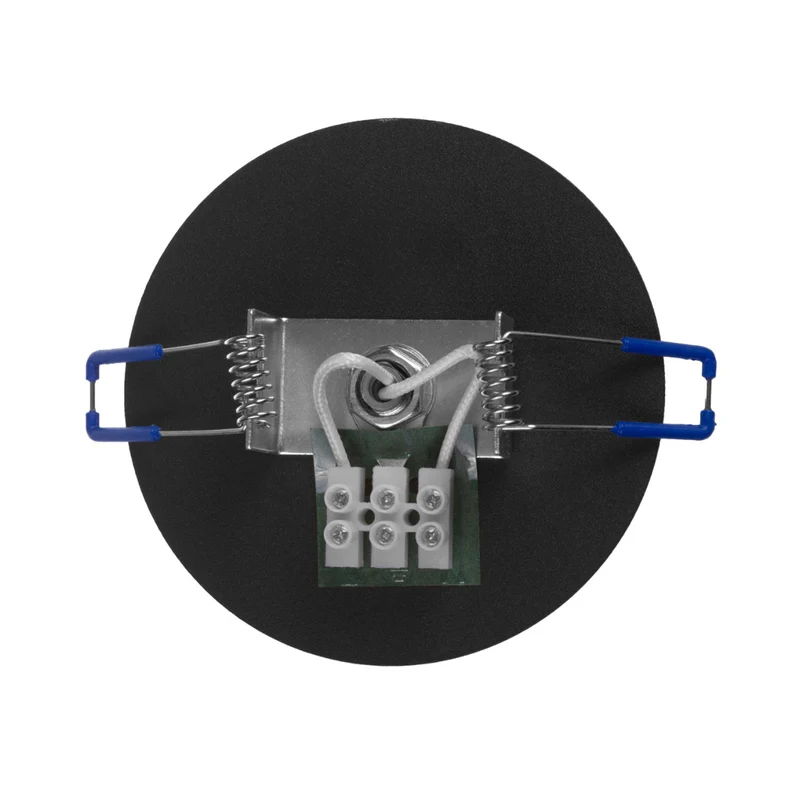 Maclean flush mount / tube luminaire, spotlight, round, aluminum, GU10, 55x130mm, black color, MCE364 B+LED bulb GU10 7W Maclean Energy MCE437 NW neutral white 4000K, 220-240V~, 50/60Hz, 490lm