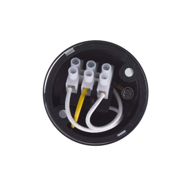 Maclean surface mount / tube luminaire, spot, round, aluminum, GU10, 55x130mm, black color, MCE361 B + LED bulb GU10 7W Maclean Energy MCE437 NW neutral white 4000K, 220-240V~, 50/60Hz, 490lm