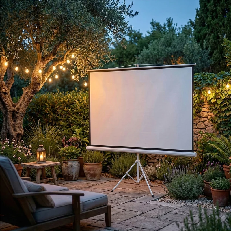 Maclean projection screen, 120-inch diagonal, 240x180 cm, on a stand, 4:3 aspect ratio, MC-608