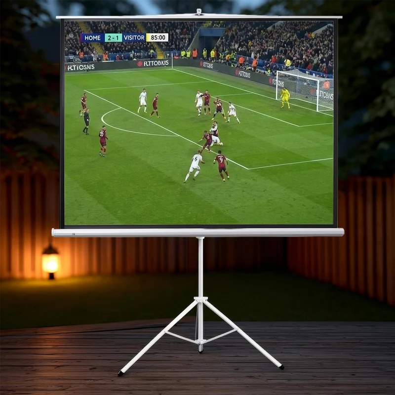 Maclean projection screen, 120-inch diagonal, 240x180 cm, on a stand, 4:3 aspect ratio, MC-608