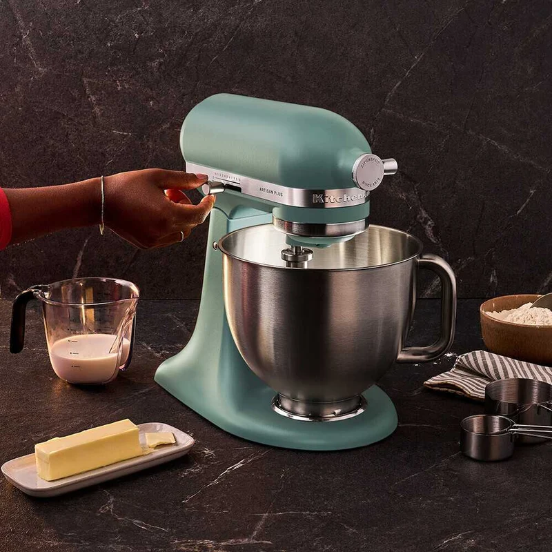 KitchenAid 4,7L 5KSM50PKVE Küchenmaschine - Artisan Plus mit GRATIS Glasschüssel