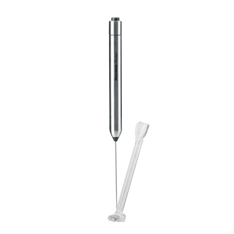 Tescoma 639095 President Milchaufschäumer Edelstahl Milchaufschäumer Stab batteriebetrieben