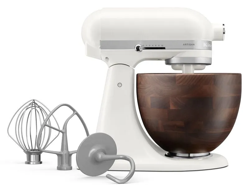 KitchenAid 4,7 L 5KSM156WBEPL Artisan Küchenmaschine mit Walnussschüssel