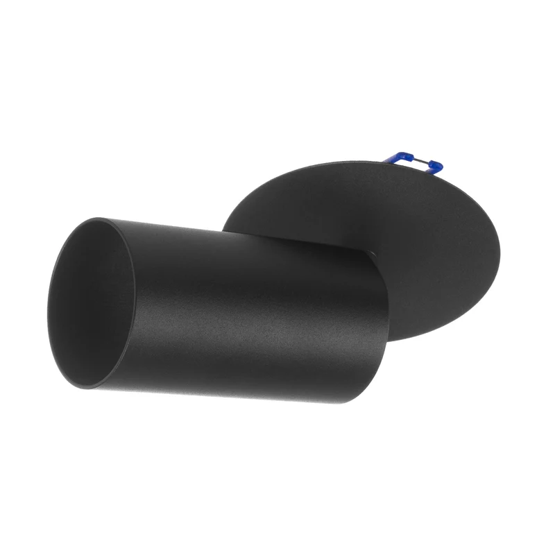 Maclean flush-mounted luminaire/tube, spot, round, aluminum, GU10, 55x130mm, black color, MCE364 B 3pcs+LED bulb GU10 7W Maclean Energy MCE437 NW neutral white 4000K, 220-240V~, 50/60Hz, 3pcs