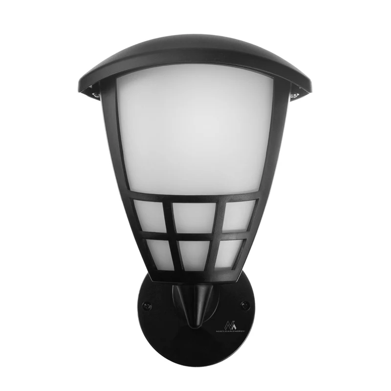 Wall lamp 1xE27 Maclean, max load 60W, IP65, black color, MCE519 B + LED filament bulb E27, 6W 230V Maclean Energy MCE284 WW warm white 3000K 720lm retro decorative edison