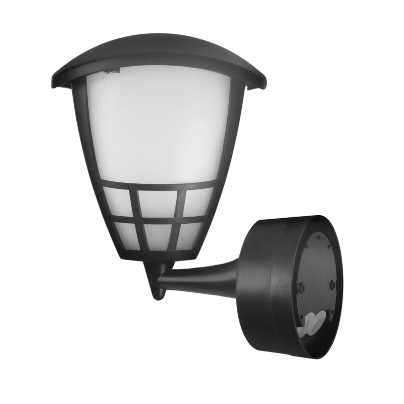 Wall lamp 1xE27 Maclean, max load 60W, IP65, black color, MCE519 B + LED filament bulb E27, 6W 230V Maclean Energy MCE284 WW warm white 3000K 720lm retro decorative edison