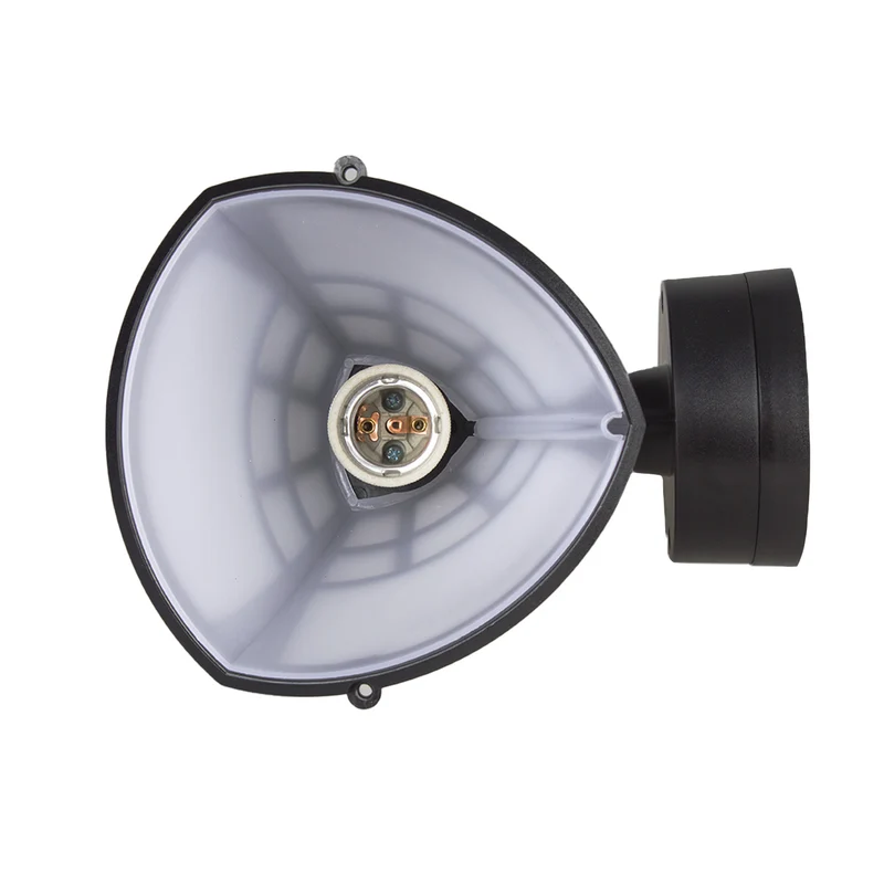 Wall lamp 1xE27 Maclean, max load 60W, IP65, black color, MCE519 B + LED filament bulb E27, 6W 230V Maclean Energy MCE284 WW warm white 3000K 720lm retro decorative edison