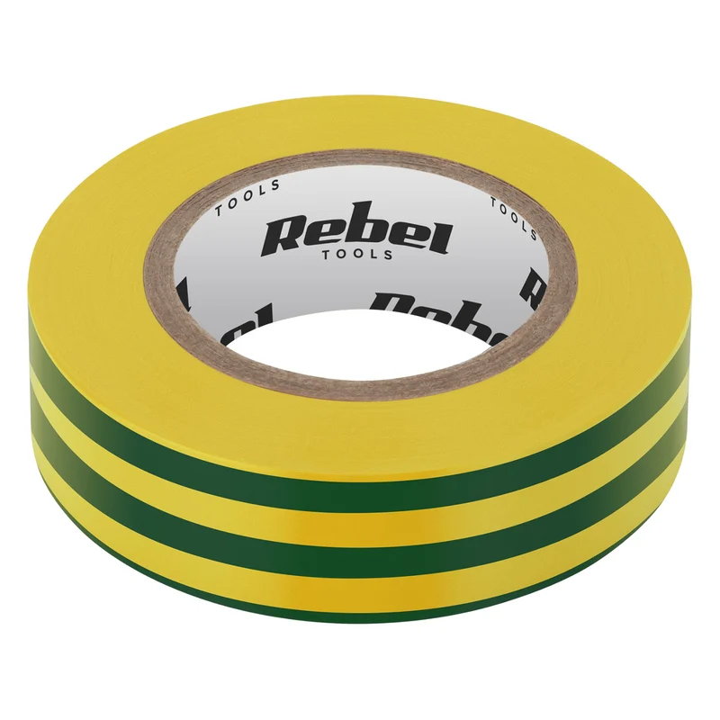 REBEL adhesive insulating tape (0.13 mm x 19 mm x 20 yd) yellow-green