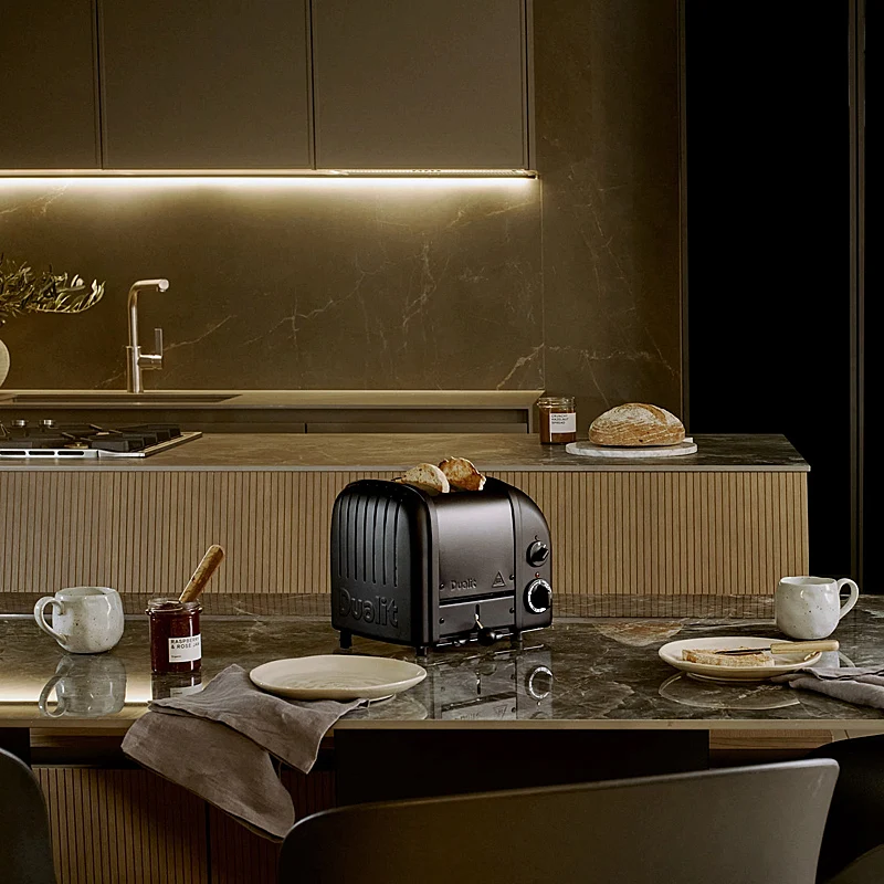 Dualit Classic Toaster 2-Schlitz New Generation Stealth Schwarz matt