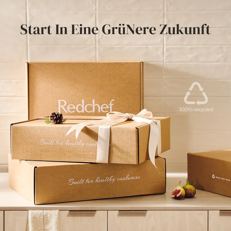 Redchef Keramik Pfanne 28cm Induktion, Antihaft Beschichtung Keramikbeschichtung Bratpfannen, Pfanne