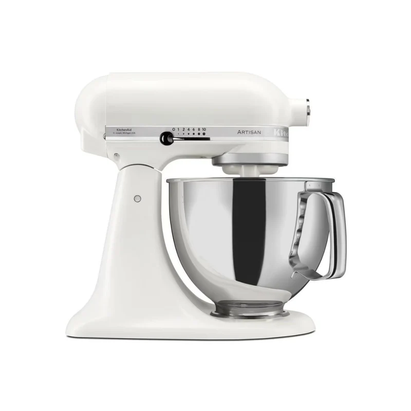 KitchenAid 4,8 L 5KSM175 Artisan Küchenmaschine Pastrylover mit Kunststofffleischwolf+Spritzgebäckvorsatz und Patisserie Buch