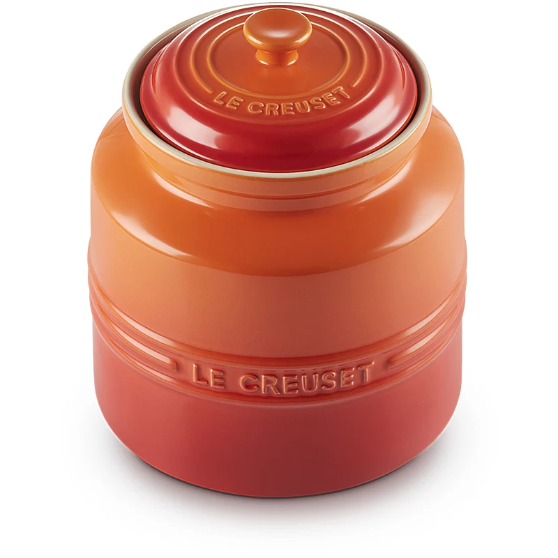 Le Creuset Keksdose mit Deckel 2,4 Liter Ofenrot